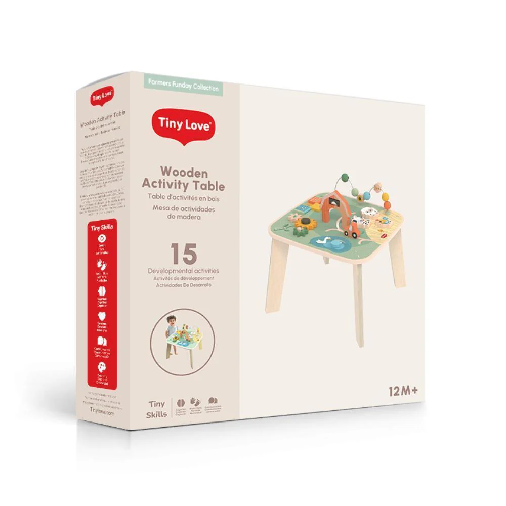Mesa de Atividades em Madeira Tiny Love Farmers Funday - Image 4