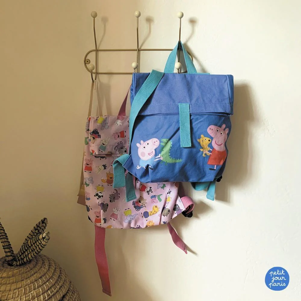 Mochila Roll Top Peppa Pig Azul 30x28cm - Image 2