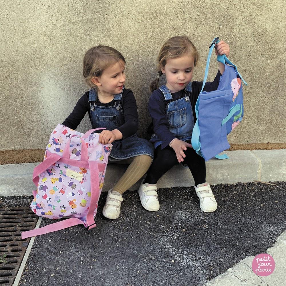 Mochila Roll Top Peppa Pig Azul 30x28cm - Image 5