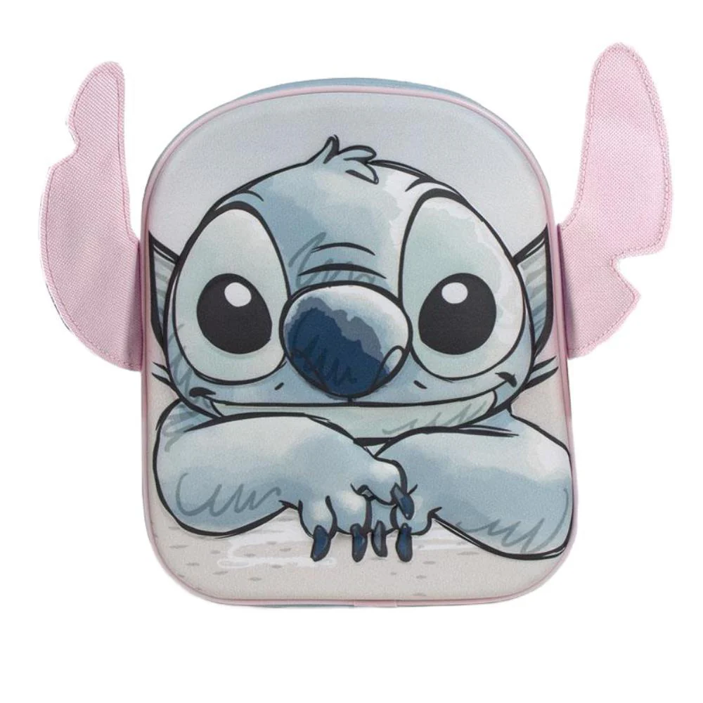 Mochila 3D Stitch com Orelhas Azul 31x25cm - Image 2