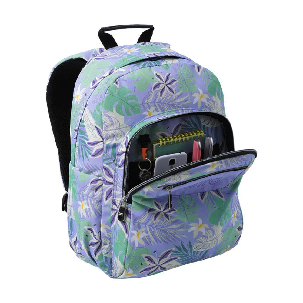 Mochila Grande Totto Acuarela Lilás 44cm - Image 3