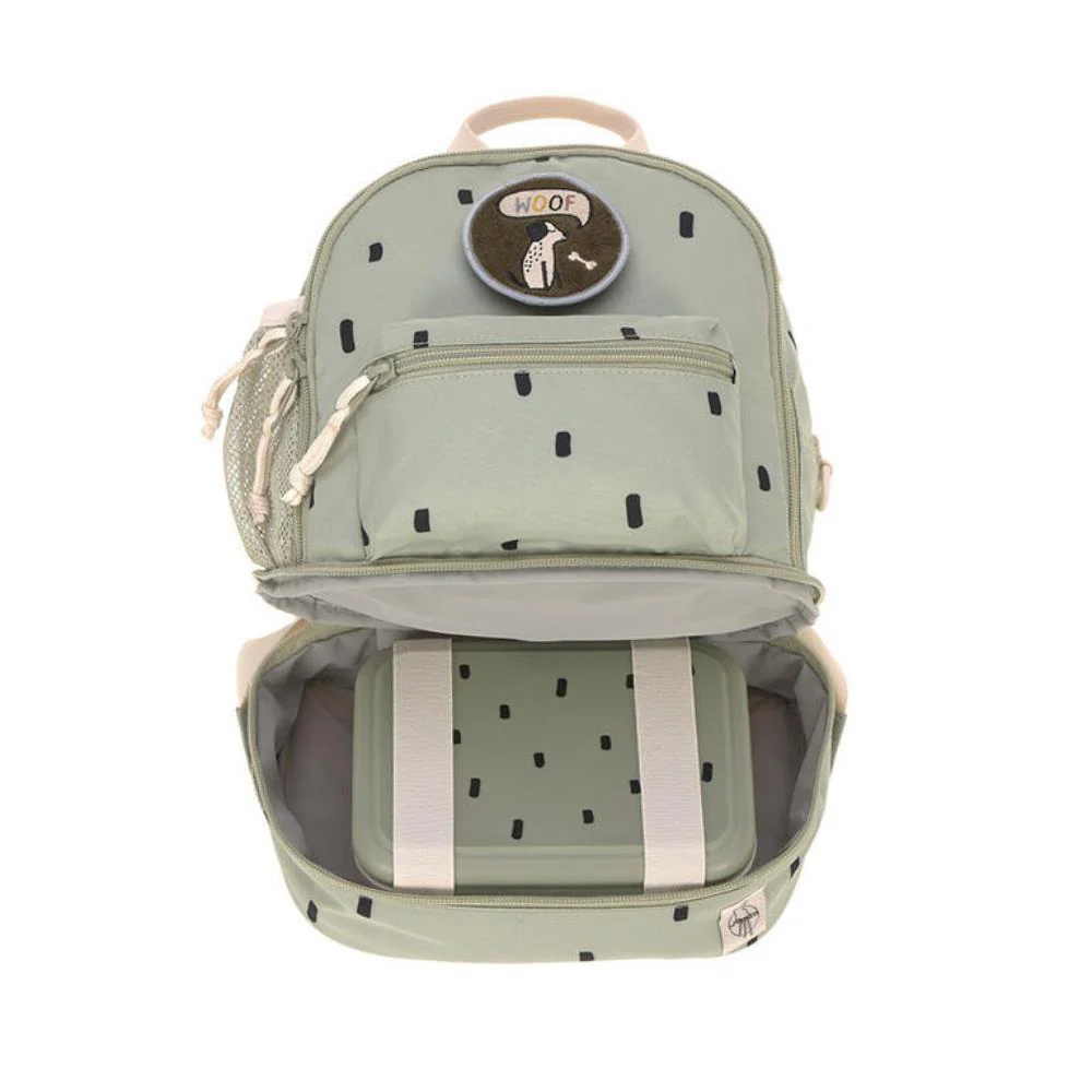 Mochila Lassig Mini Happy Prints Olive 27cm - Image 6