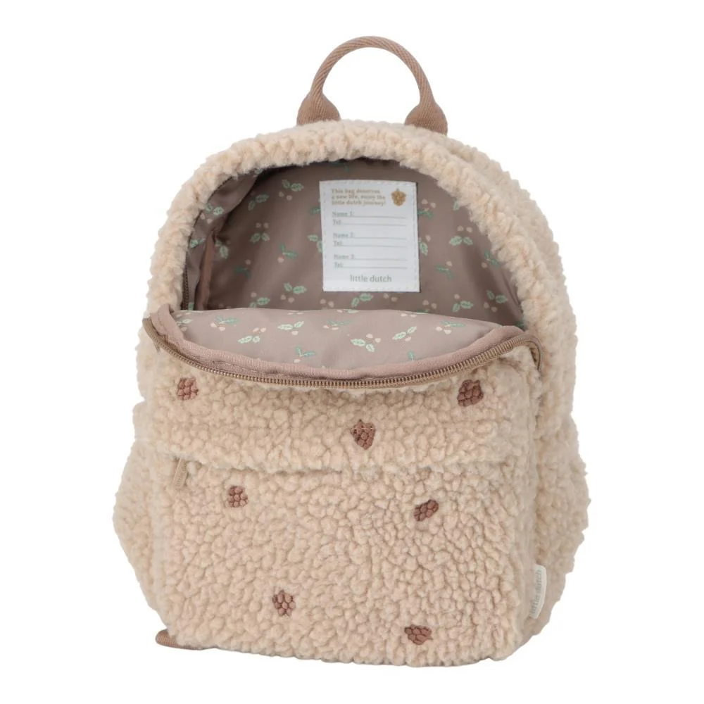 Mochila Little Dutch Teddy Taupe 29cm - Image 4