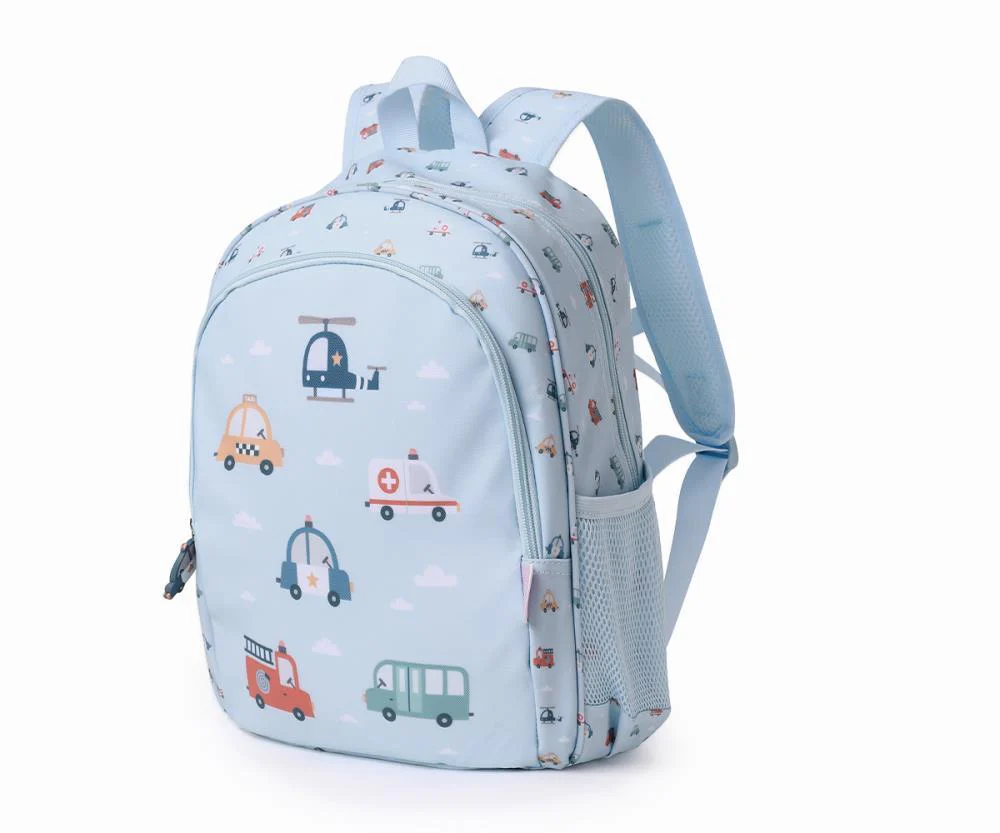 Mochila Média Tutete City Cars 38x27cm com Porta Chaves - Image 2