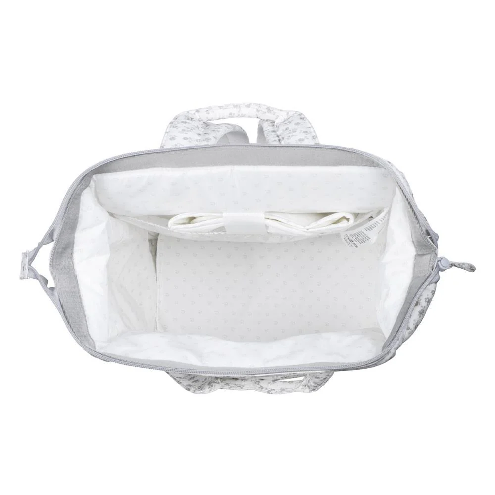 Mochila Pasito a Pasito Little Bloom Flowers Grey - Image 7