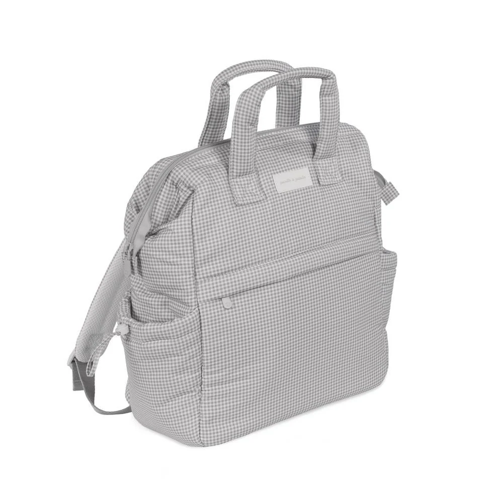 Mochila Pasito a Pasito Little Bloom Vichy Grey - Image 4