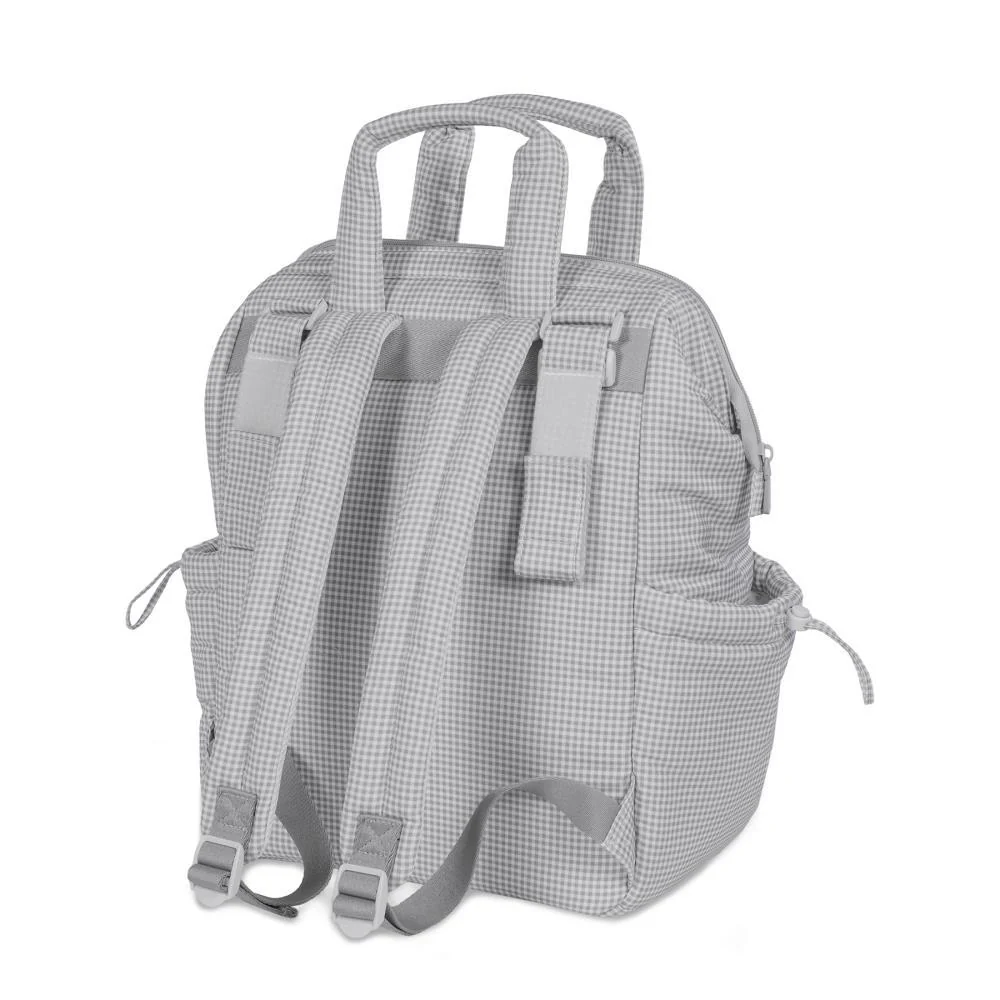 Mochila Pasito a Pasito Little Bloom Vichy Grey - Image 6
