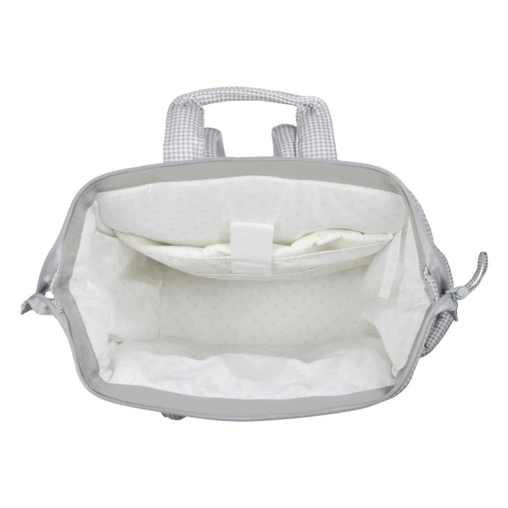 Mochila Pasito a Pasito Little Bloom Vichy Grey - Image 7