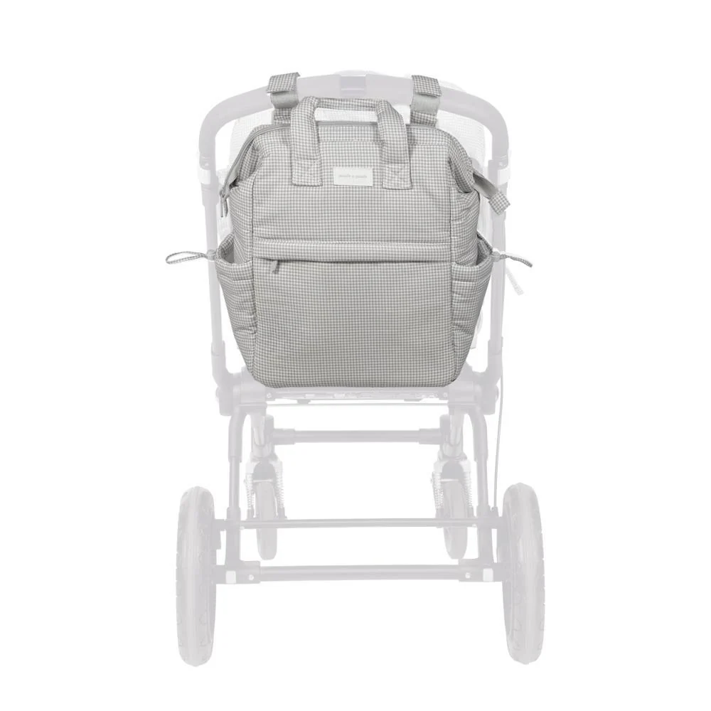 Mochila Pasito a Pasito Little Bloom Vichy Grey - Image 9