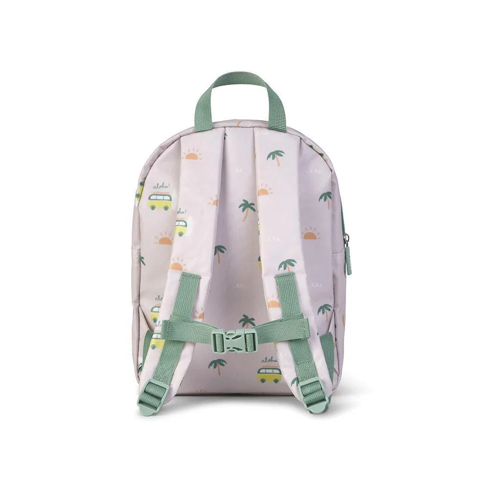 Mochila Pequena com Bolso Saro Aloha Bege 29cm - Image 2