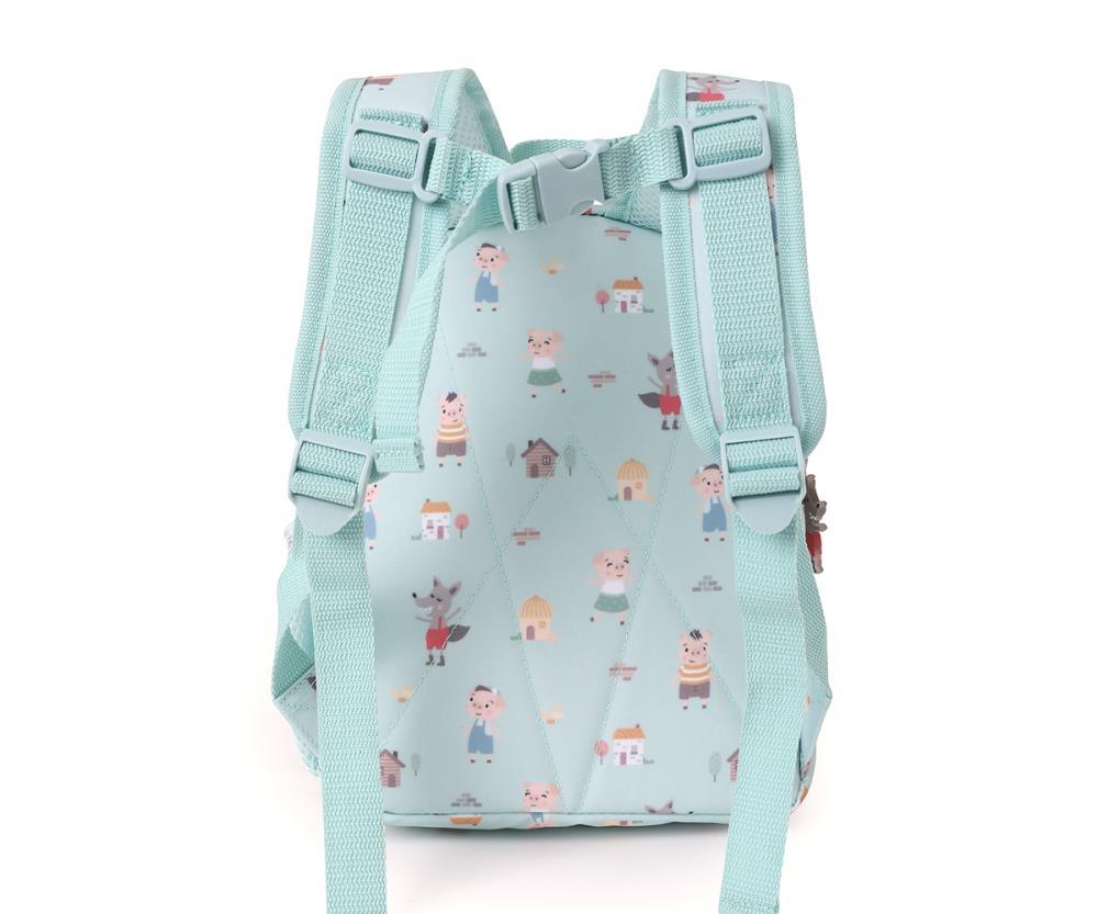Mochila Pequena com Bolso Tutete Three Little Pigs 28x25 - Image 3