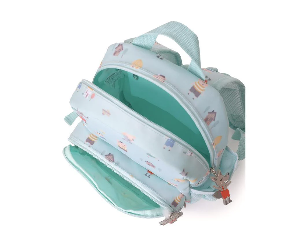 Mochila Pequena com Bolso Tutete Three Little Pigs 28x25 - Image 4