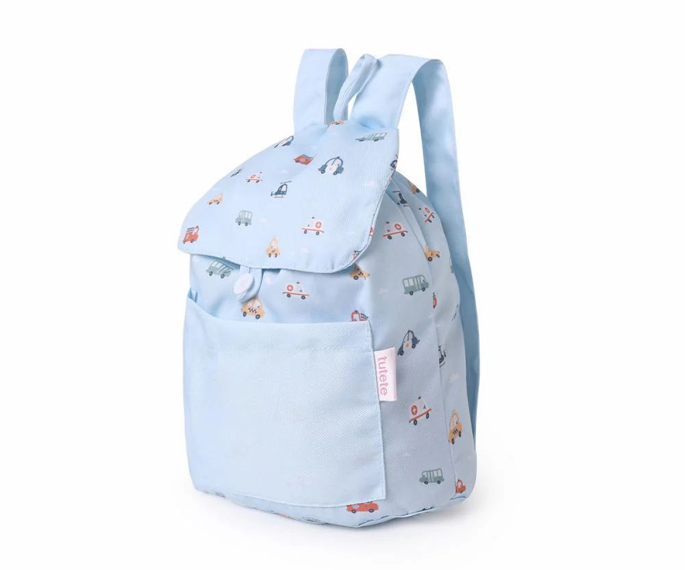 Mochila Pequena em Tecido Tutete City Cars 29x27cm - Image 2