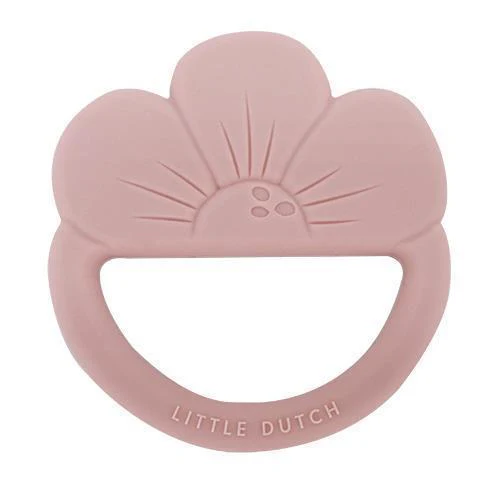 Mordedor em Silicone LittleDutch Flower Rosa