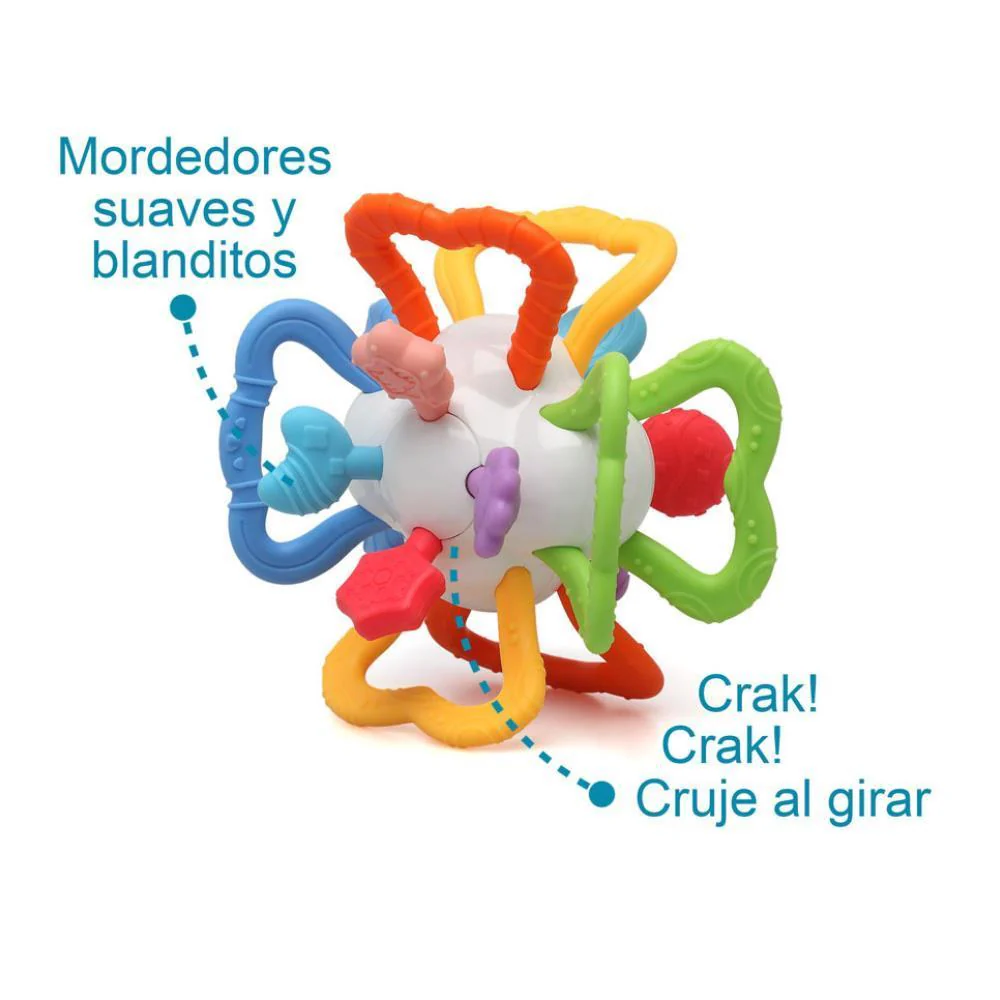 Mordedor Sensorial com Bola KioKids - Image 2