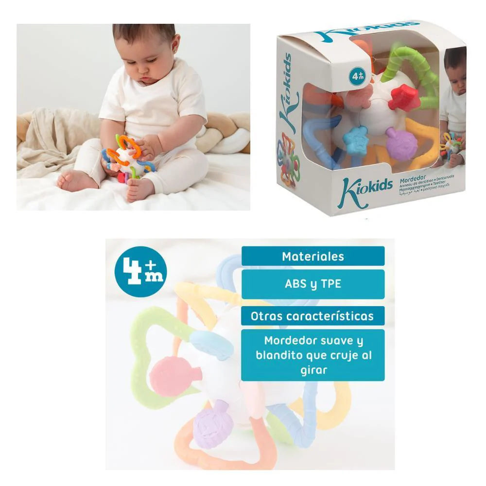 Mordedor Sensorial com Bola KioKids - Image 3