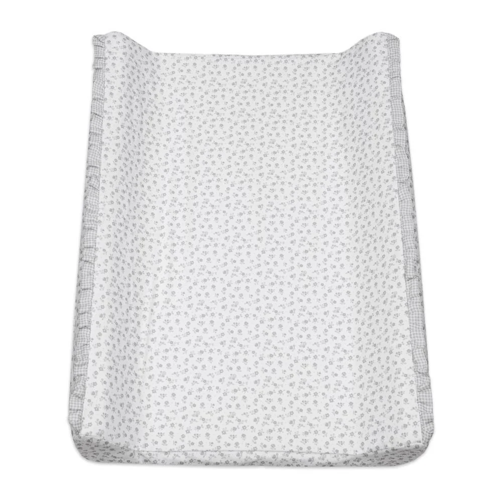 Muda Fraldas em Espuma com Forra Pasito a Pasito Little Bloom Flower Grey - Image 2
