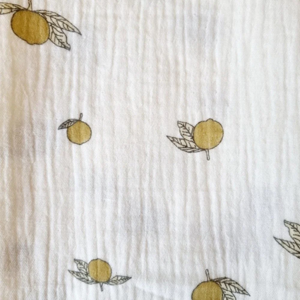 Musselina em Algodão Rammelaartje Lemons 60x80cm - Image 2