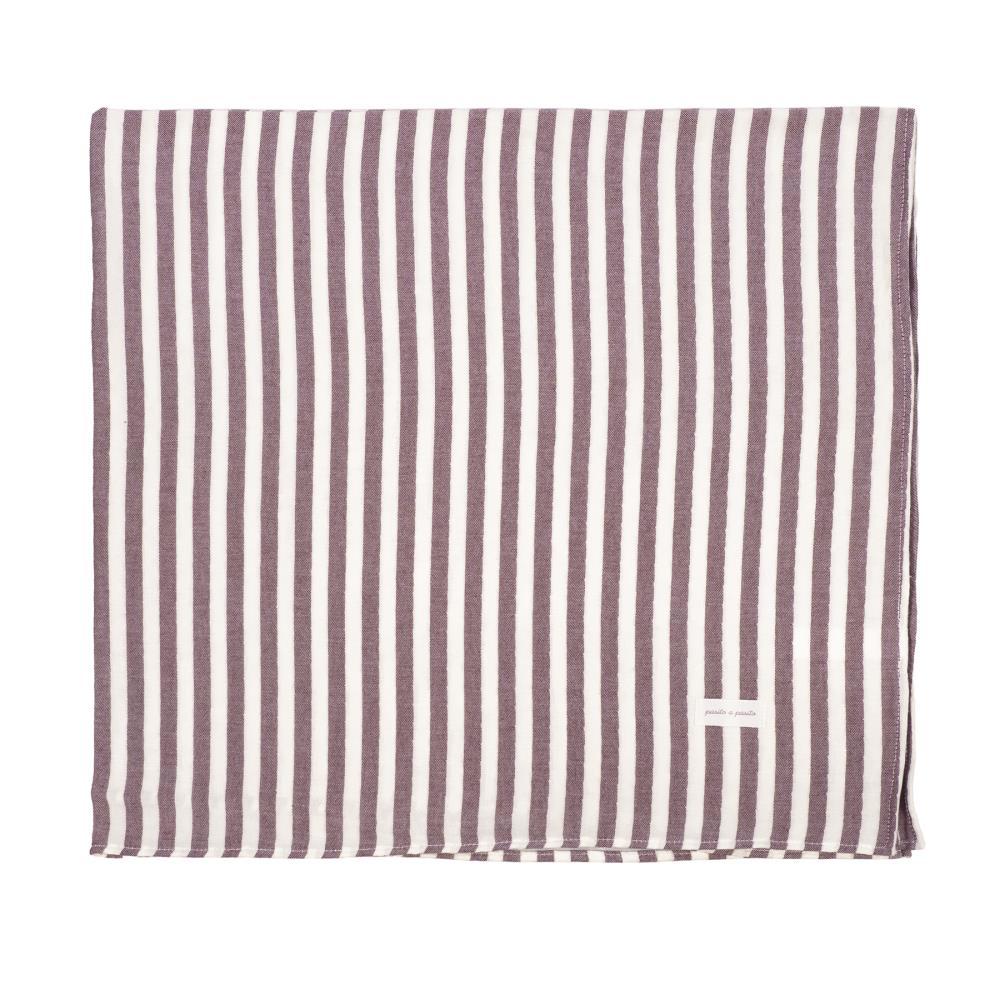 Musselina em Bambu Pasito a Pasito Cherry Strips 120x120cm - Image 2