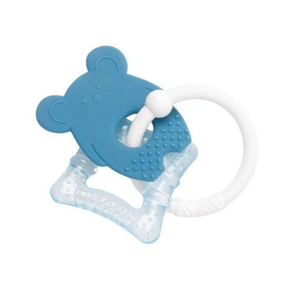 Mordedor Nattou em Silicone Frio Azul