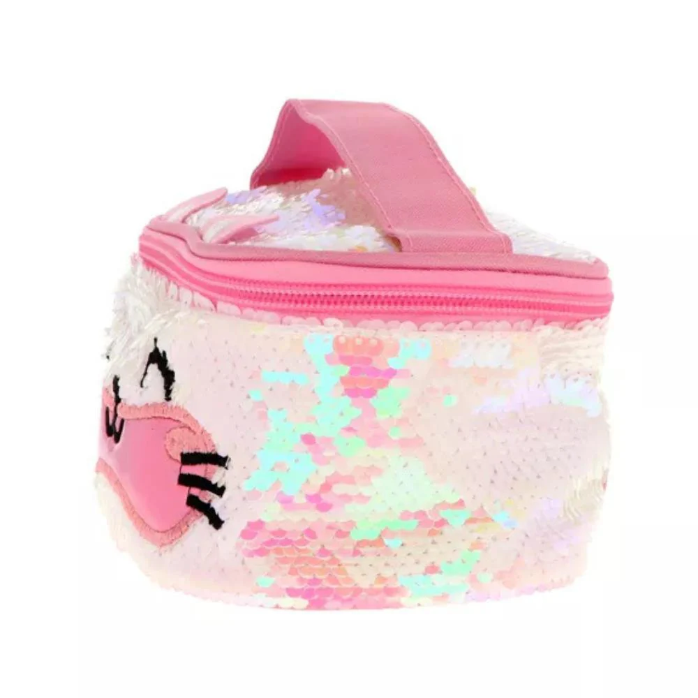 Necessaire Gato com Lantejoulas 16 cm - Image 3