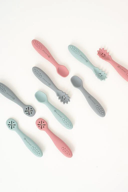 3 Talheres de Aprendizagem em Silicone Olmitos Azul - Image 5