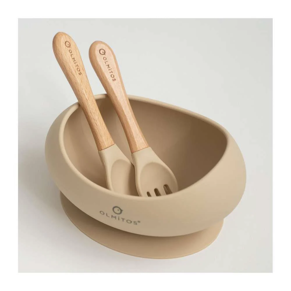 Conjunto de Alimentação em Silicone 3 Peças Sand - Image 3