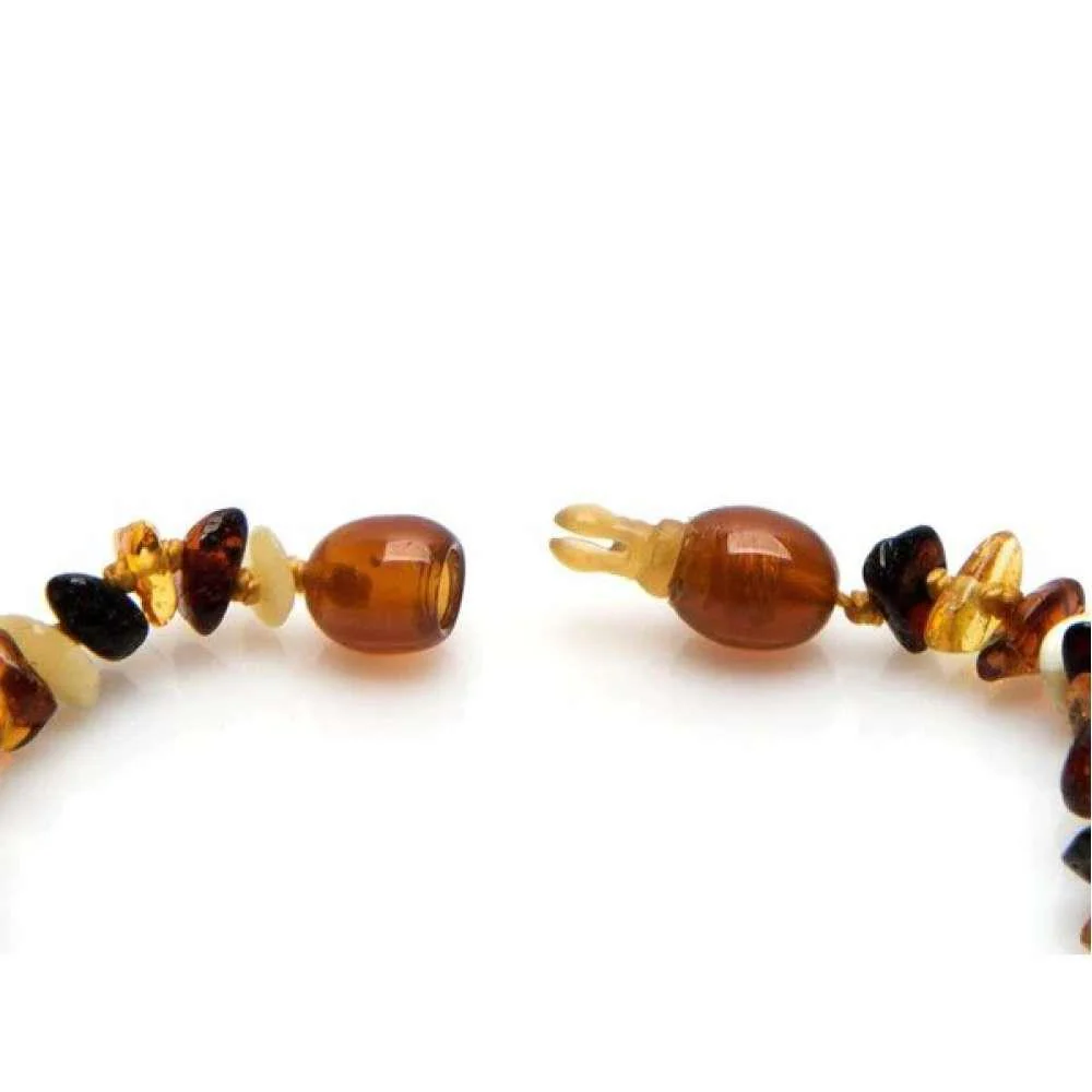 Colar de Ambar para Bebé Opalook Baroque Cognac com Clip 32cm - Image 2