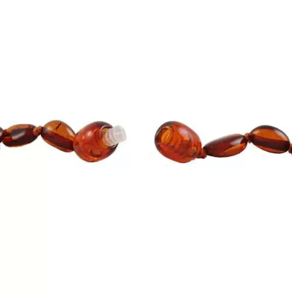 Colar de Ambar para Bebé Opalook Olive Cognac com Clip 32cm - Image 2