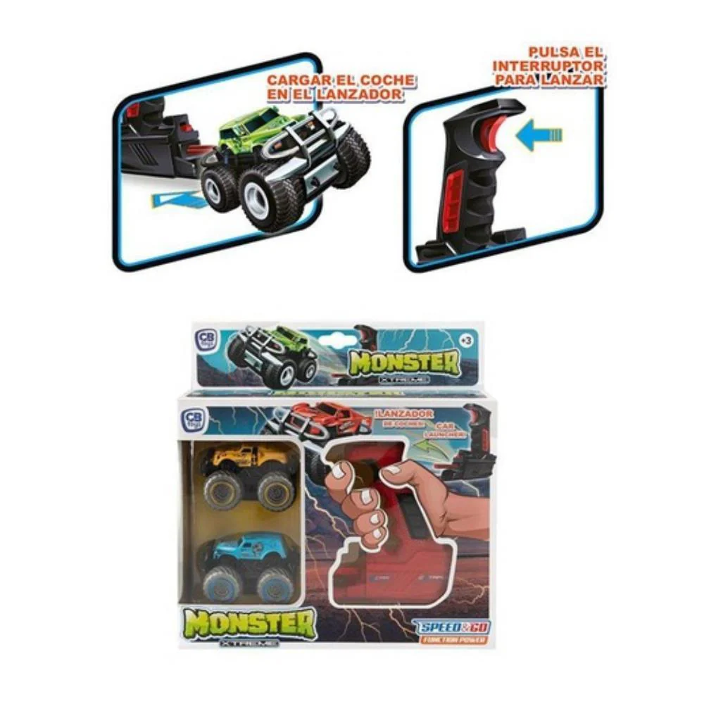 Pack 2 Camiões Speed&Go Monster Xtreme com Lançador - Image 2