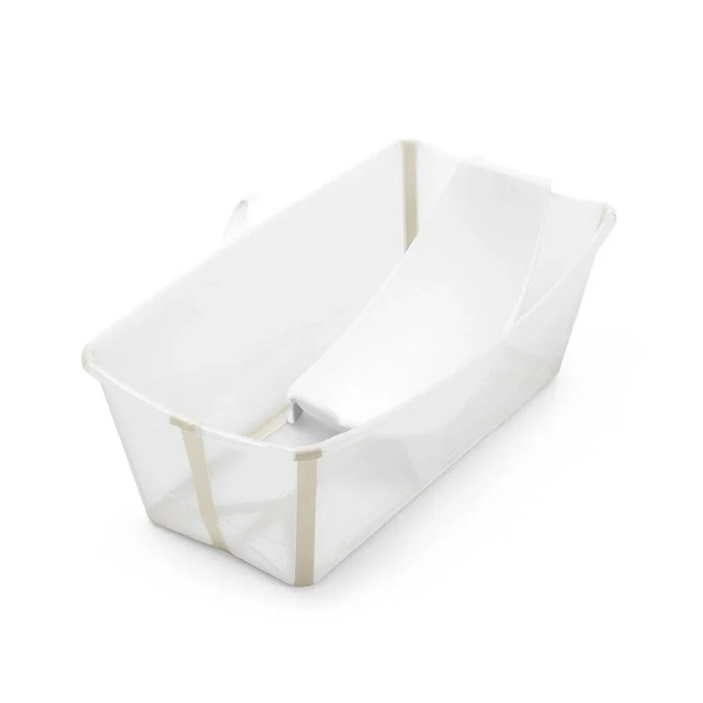 Pack Banheira Stokke Flexi Bath e Assento Sandy Beige