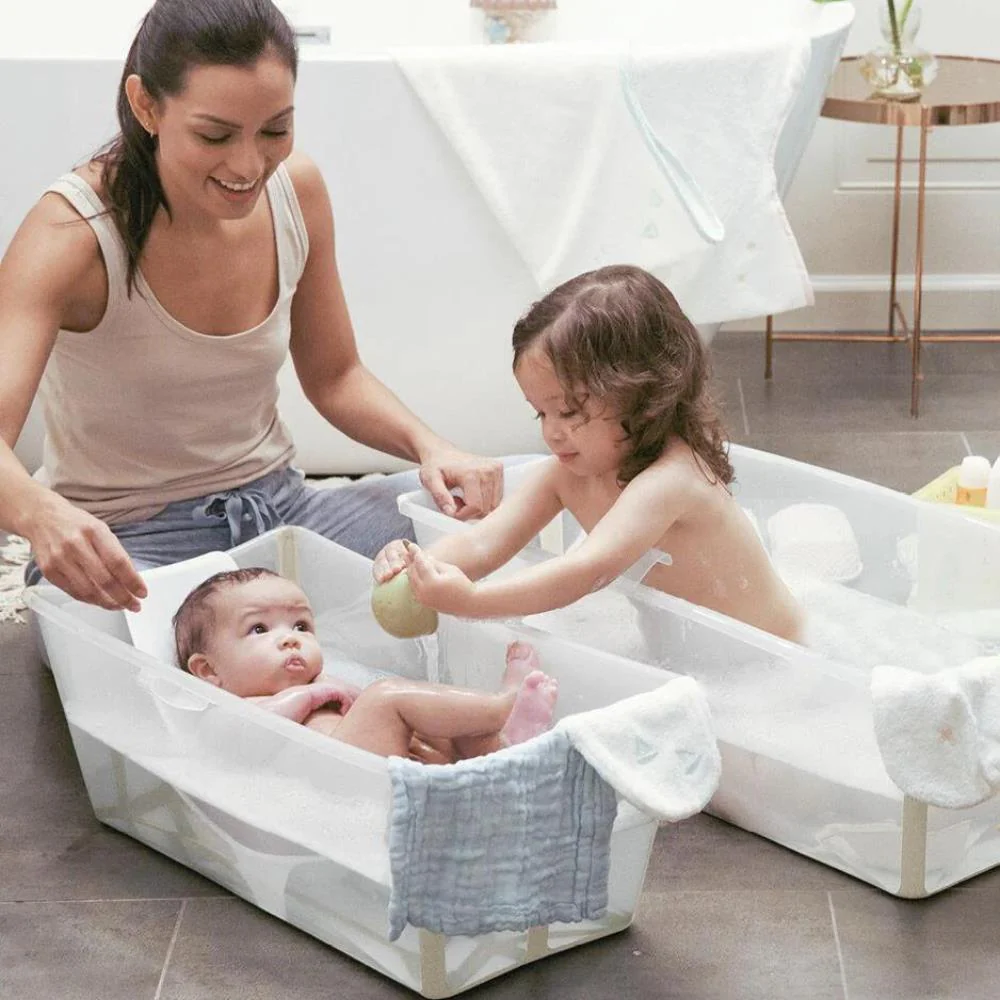 Pack Banheira Stokke Flexi Bath e Assento Sandy Beige - Image 6