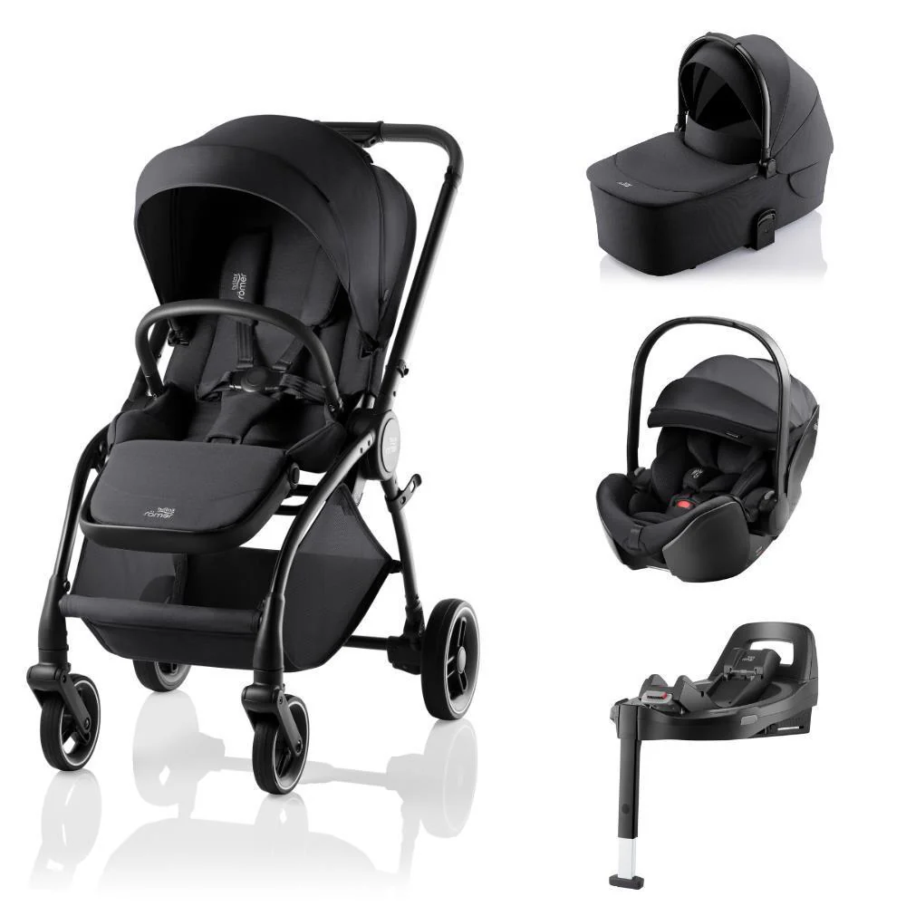 Pack Britax Römer Rio + Alcofa Rio + Baby-Safe Pro Style Carbon Black + Base Vario 5Z