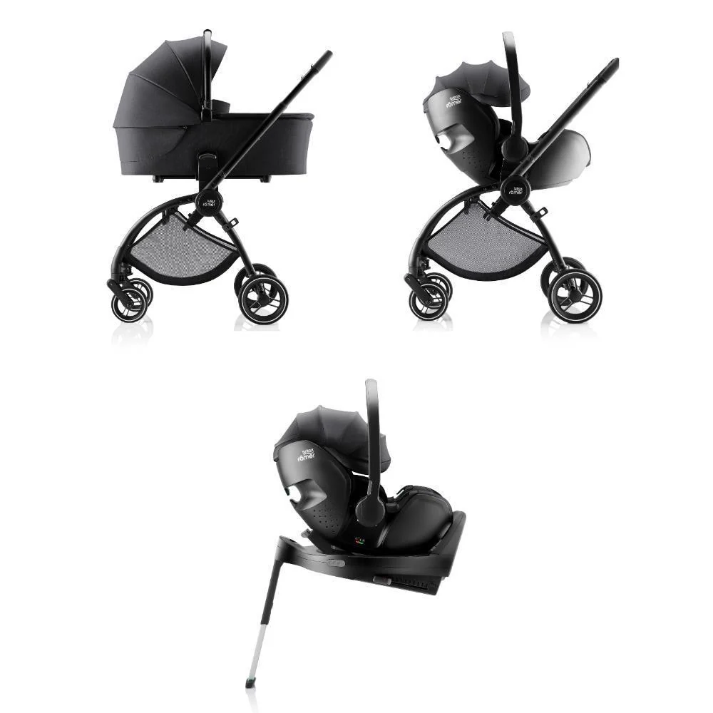 Pack Britax Römer Rio + Alcofa Rio + Baby-Safe Pro Style Carbon Black + Base Vario 5Z - Image 2