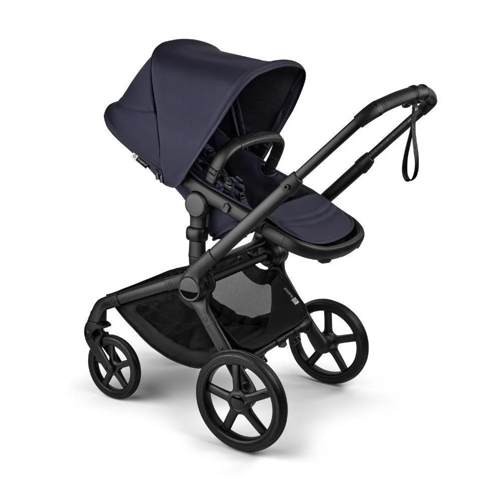 Pack Bugaboo Fox5 Renew Completo  Black/Indigo Blue + Cybex Cloud T Plus Sepia Black 45-87cm + Adaptadores - Image 3