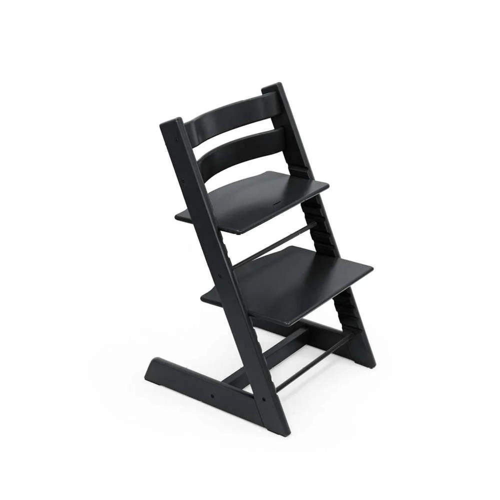 Pack Cadeira da Papa Stokke Tripp Trapp em Madeira Black + Newborn Set Anthracite + Almofada Clássica Nordic Grey - Image 3
