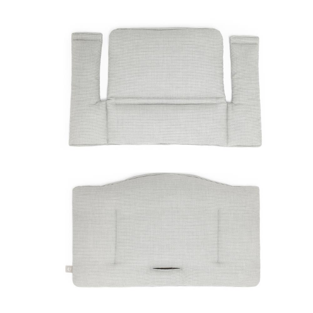 Pack Cadeira da Papa Stokke Tripp Trapp em Madeira White + Almofada Clássica Nordic Grey - Image 5