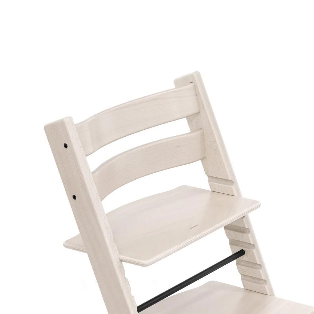 Pack Cadeira da Papa Stokke Tripp Trapp em Madeira Whitewash + Almofada Clássica Star Silver - Image 2
