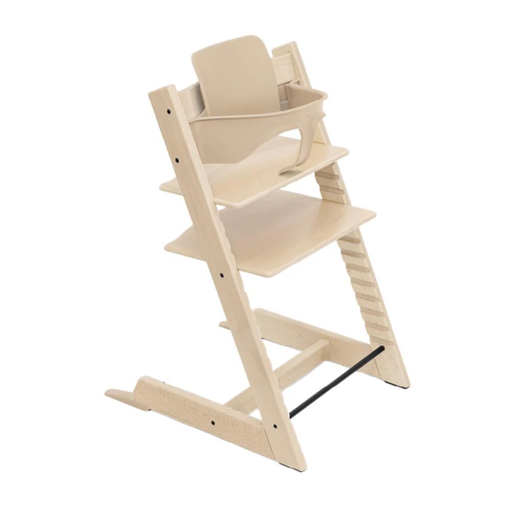 Pack Cadeira da Papa Tripp Trapp em Madeira Oak Natural + Baby Set² Natural - Image 2