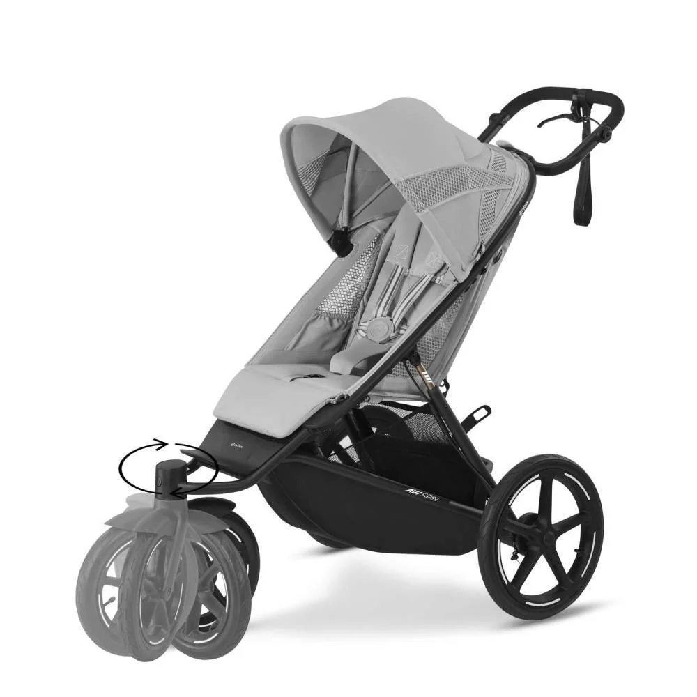 Pack Cybex Avi Spin BLK Fog Grey + Alcofa S Fog Grey+ Adaptadores de Alcofa S Avi Spin + Cybex Cloud G i-Size Fog Grey 40-87cm - Image 9