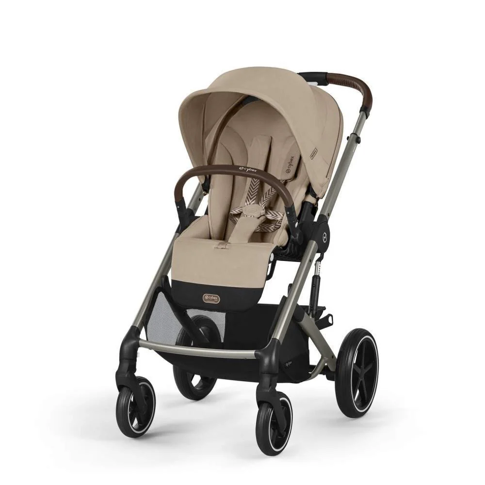 Pack Cybex Balios S Lux TPE Almond Beige + Alcofa S Lux Almond Beige + Adaptadores + Cloud G i-Size Fog Grey 40-87cm - Image 3