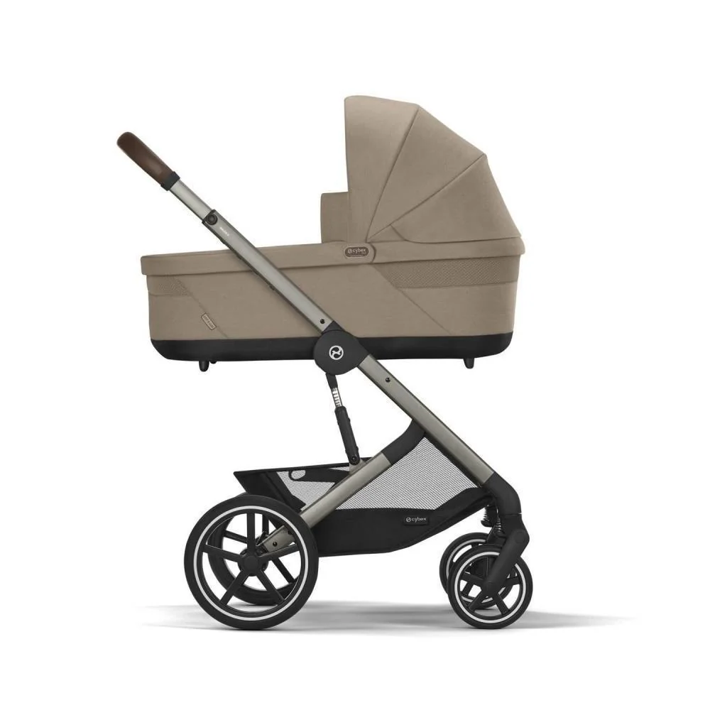 Pack Cybex Balios S Lux TPE Almond Beige + Alcofa S Lux Almond Beige + Adaptadores + Cloud G i-Size Fog Grey 40-87cm - Image 8