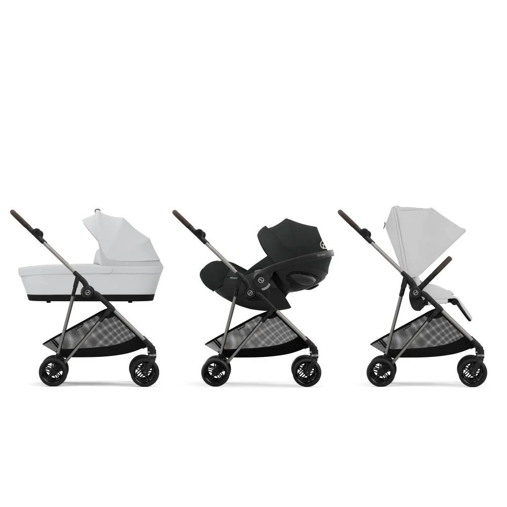 Pack Cybex Carrinho Melio TPE Fog Grey + Alcofa Melio Fog Grey - Image 12