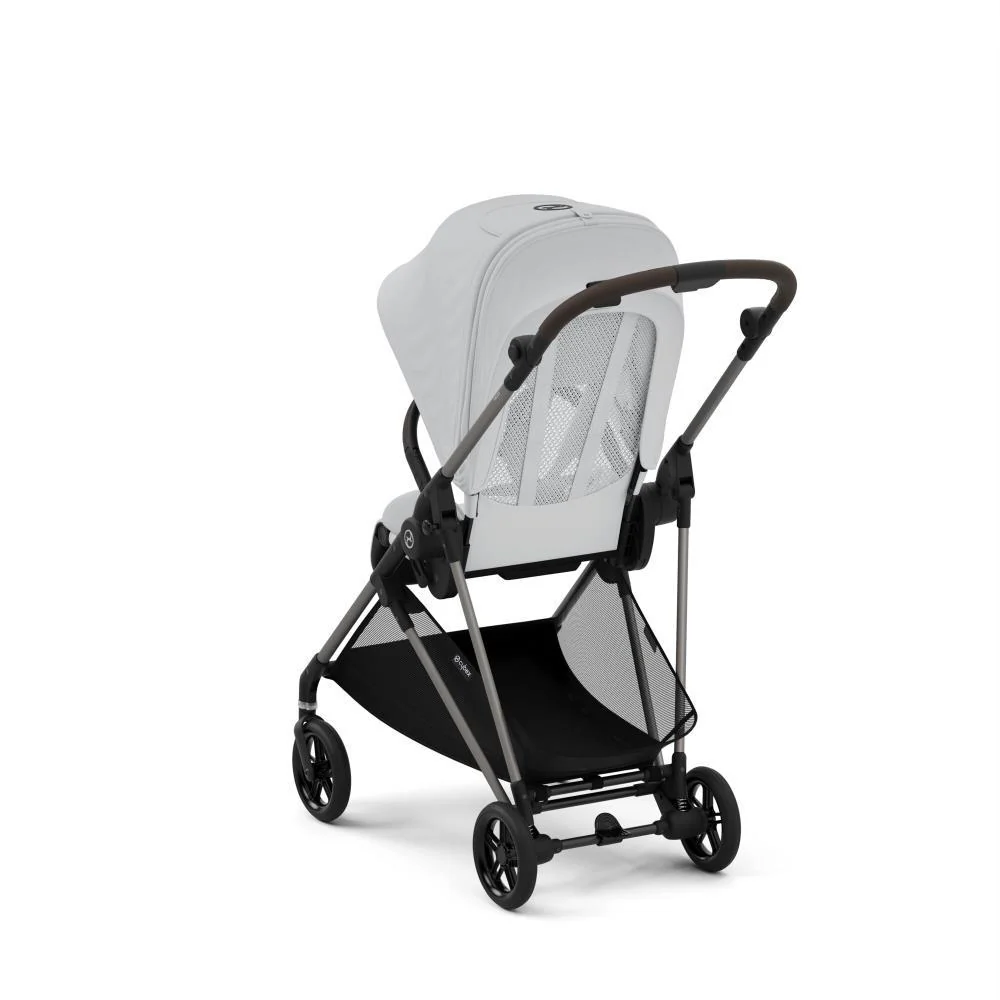 Pack Cybex Carrinho Melio TPE Fog Grey + Alcofa Melio Fog Grey - Image 5