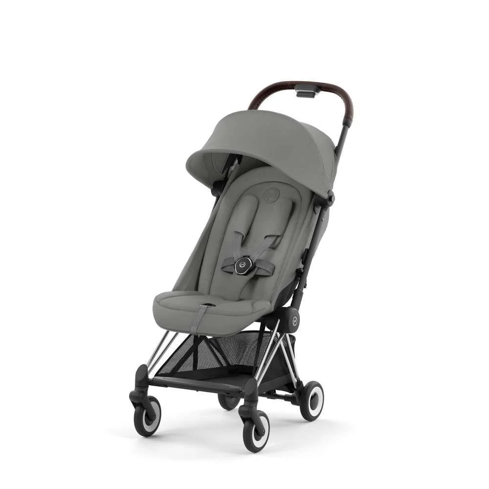 Pack Cybex Coya Chrome Dark Brown Mirage Grey + Barra de Apoio de Braços Dark Brown - Image 4