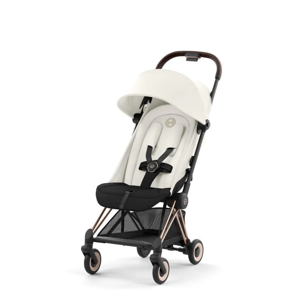 Pack Cybex Coya Rosegold  Off White + Barra de Apoio de Braços Dark Brown - Image 4