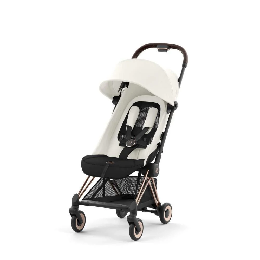 Pack Cybex Coya Rosegold  Off White + Barra de Apoio de Braços Dark Brown - Image 5