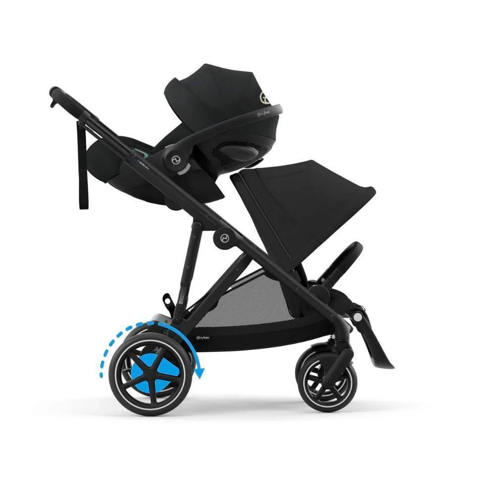 Pack Cybex e-Gazelle S BLK Moon Black + Cloud G i-Size Plus Moon Black 40-87 cm + Adaptadores + Base Isofix G i-Size - Image 2