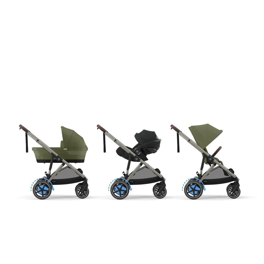 Pack Cybex e-Gazelle S TPE Moss Green + Cloud G i-Size Plus Moon Black 40-87 cm + Adaptadores + Base Isofix G i-Size - Image 10