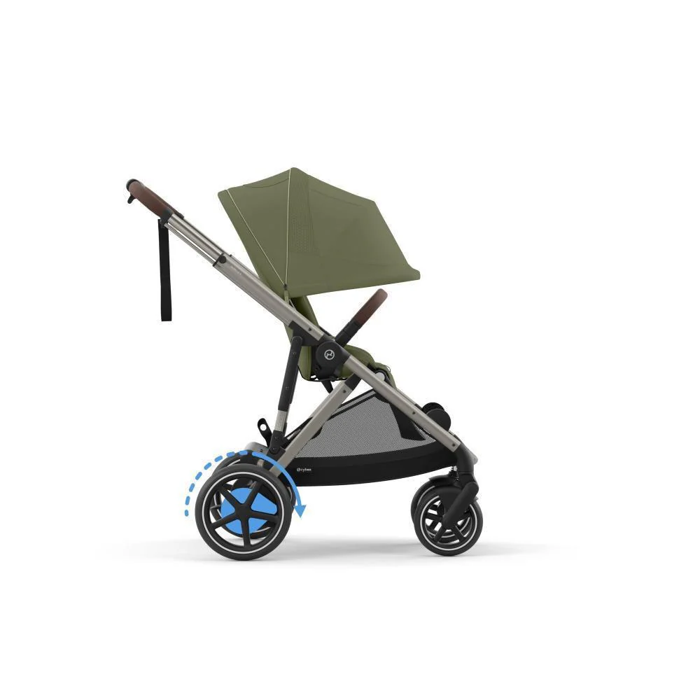Pack Cybex e-Gazelle S TPE Moss Green + Cloud G i-Size Plus Moon Black 40-87 cm + Adaptadores + Base Isofix G i-Size - Image 2